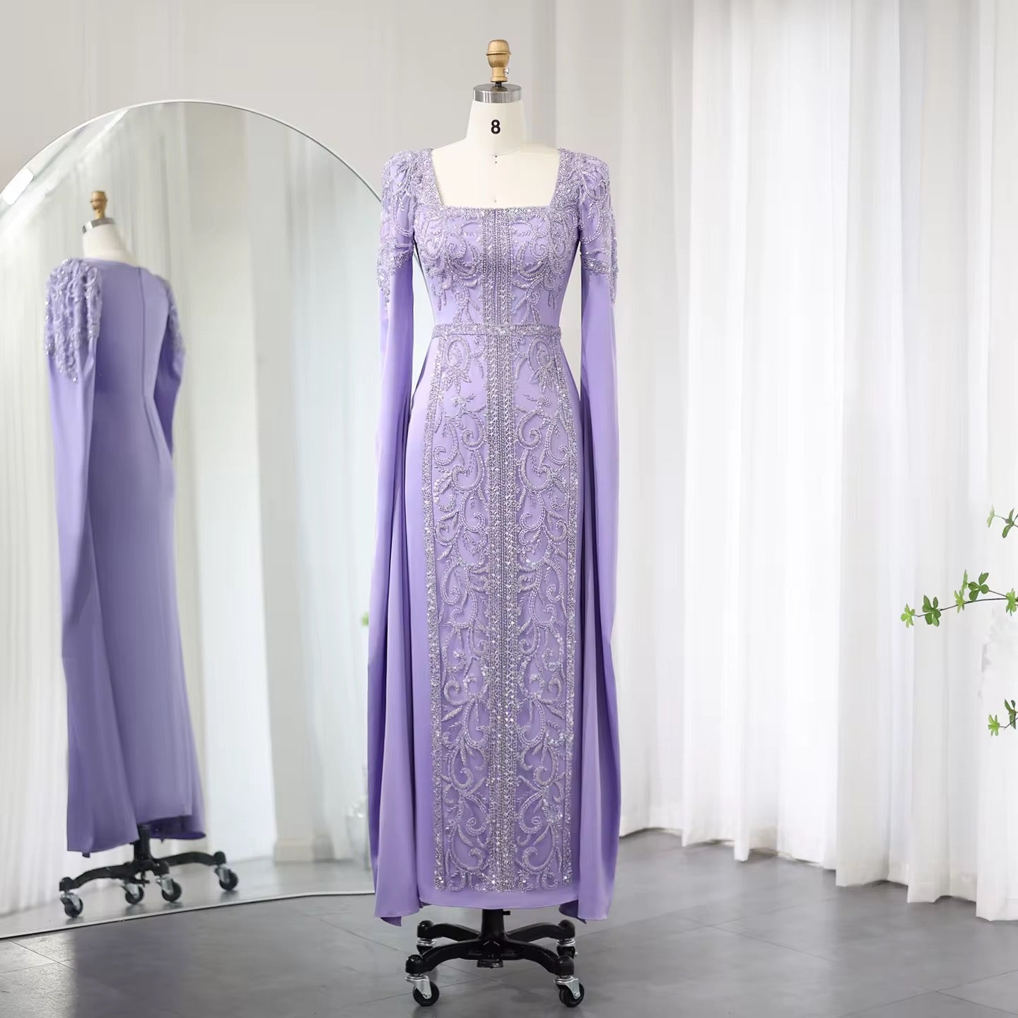 Kaftan style cape sleeves gown - Www.Shopthatapp.ca