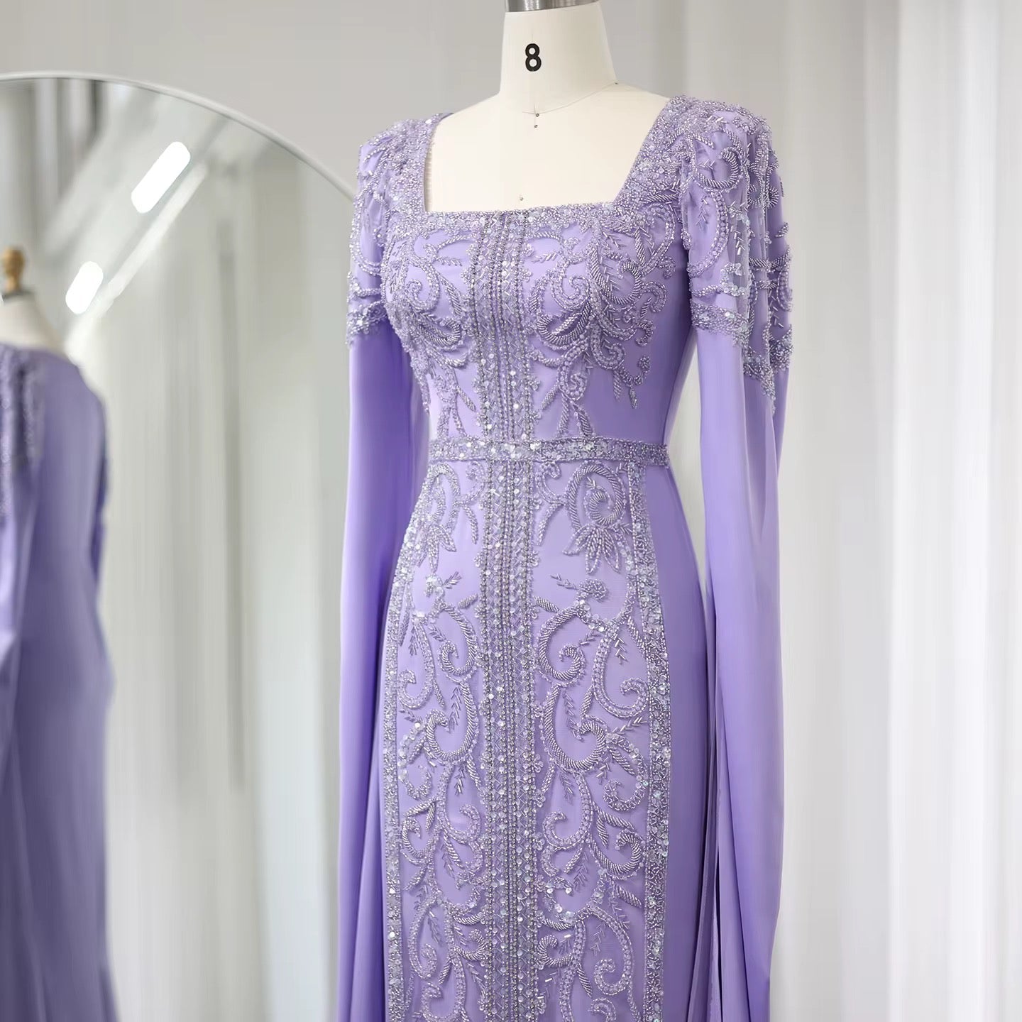 Kaftan style cape sleeves gown - Www.Shopthatapp.ca