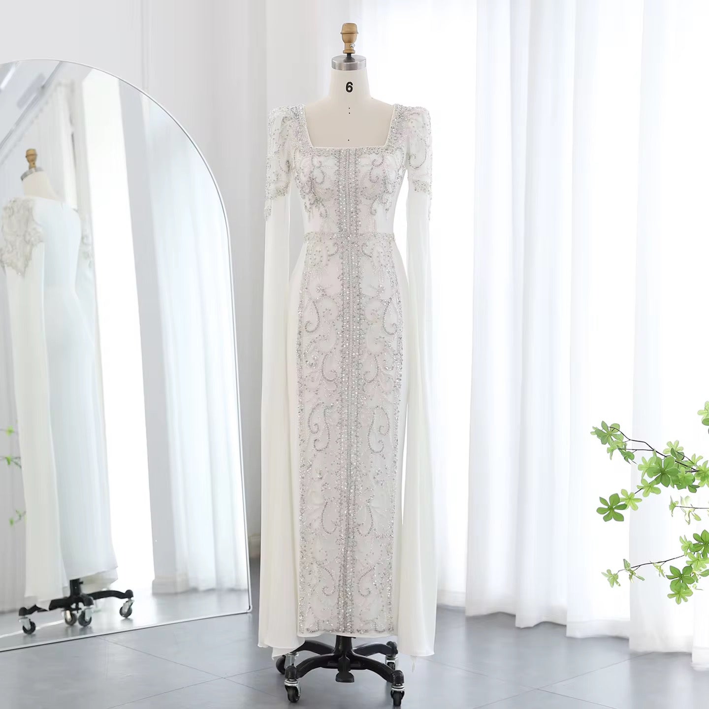 Kaftan style cape sleeves gown - Www.Shopthatapp.ca