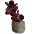 Felt Purple Plant Decor for Enchanting Home Decor - Shopthatapp.ca