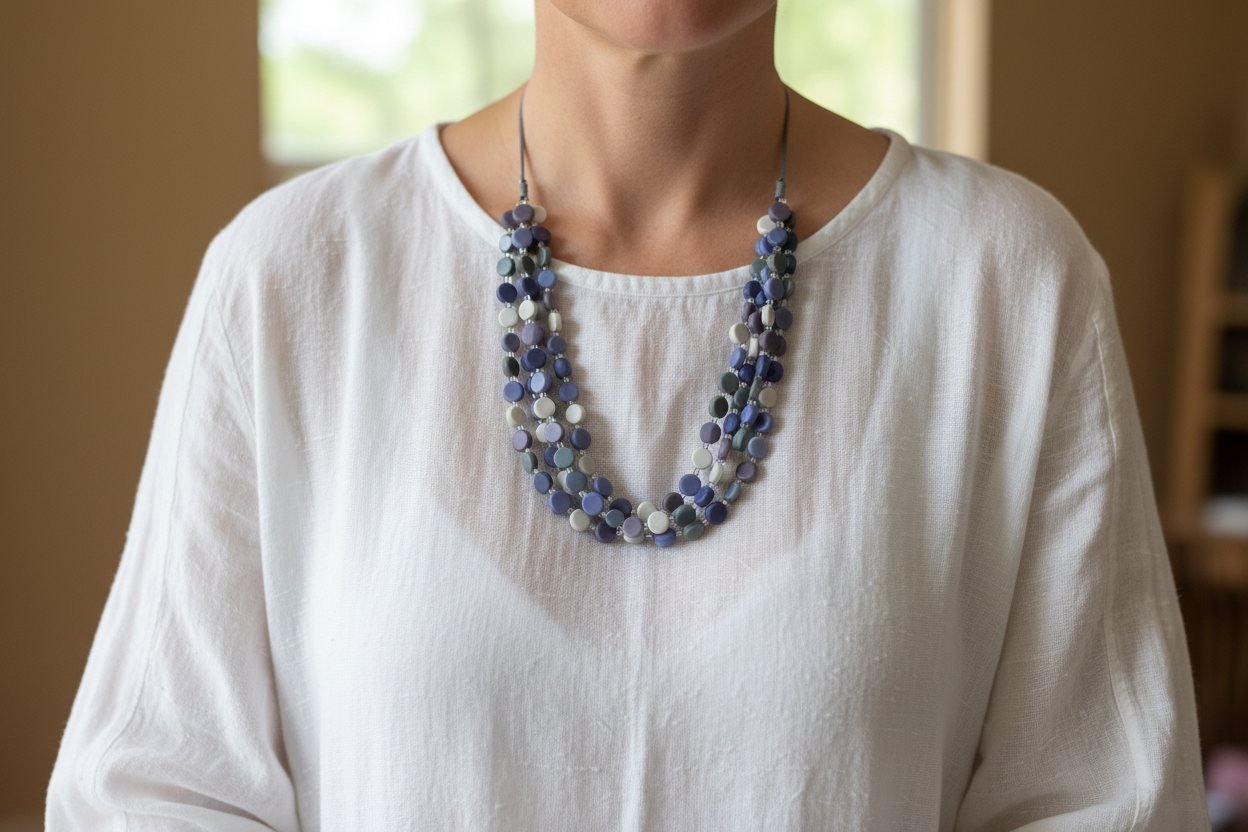 Resin Glass Bead Necklace for a Unique Style - Shopthatapp.ca