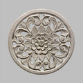 Wooden Carved Flower Accent - Round Decorative Home Accent - Shopthatapp.ca