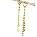 Disc Chain Gold Double Drop Earrings in Gold Plate - Shopthatapp.ca