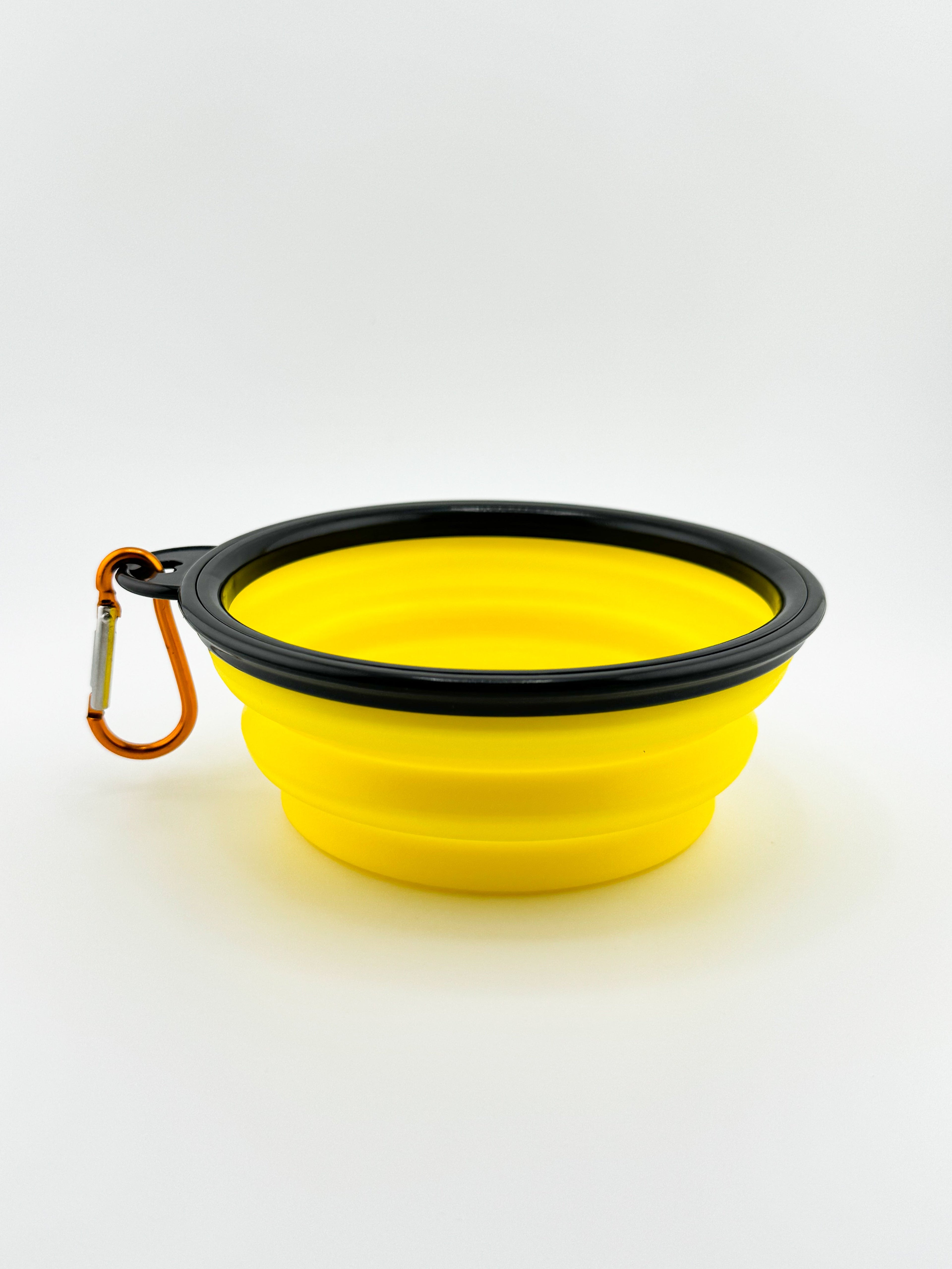 YELLOW Foldable Dog Bowl - Www.Shopthatapp.ca