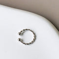 Ear Cuff Torsadé - Argent - Www.Shopthatapp.ca