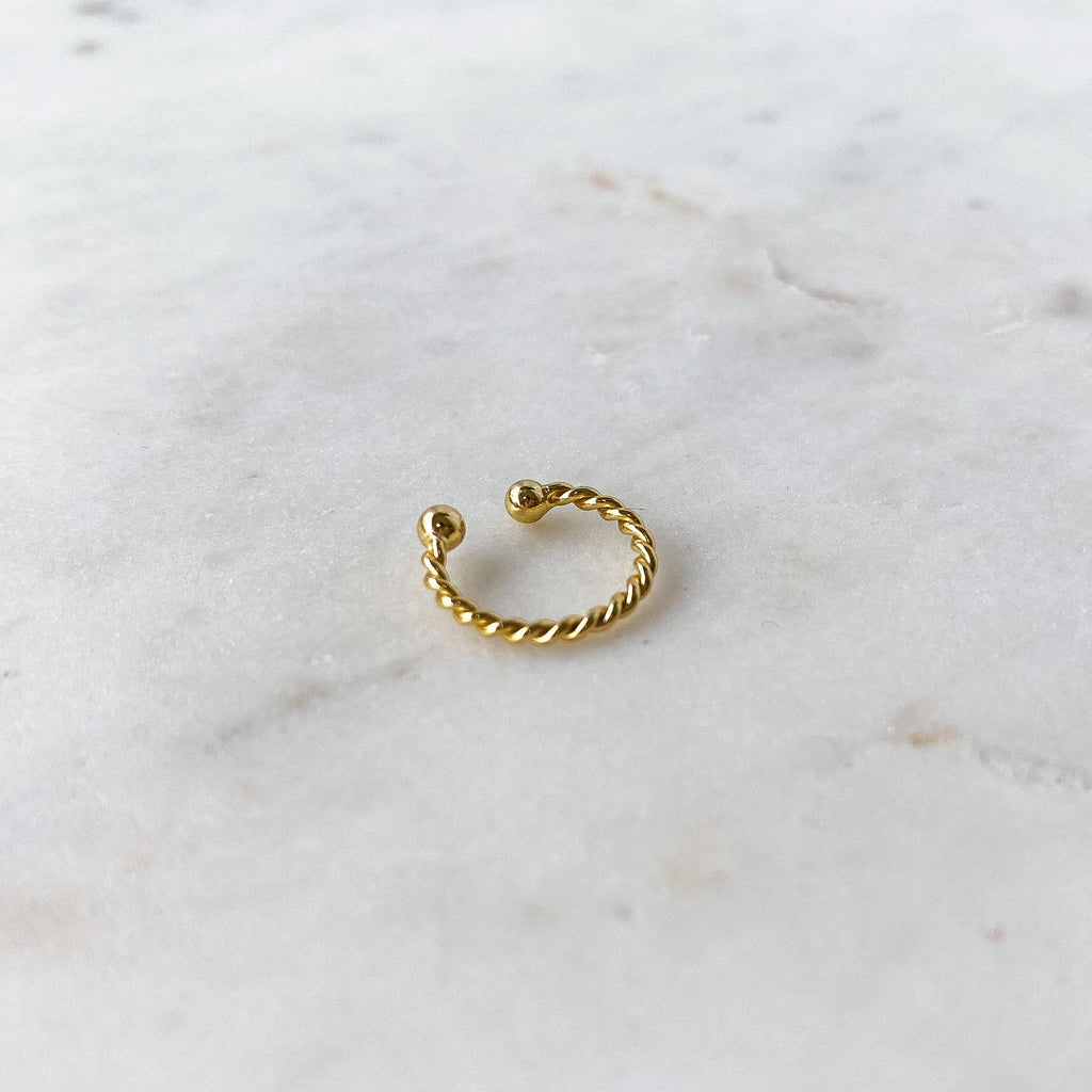 Ear Cuff Torsadé - Or - Www.Shopthatapp.ca
