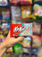 KitKat Peppermint Stick chocolate bar by Snack Bar Co, featuring festive mint flavor and crunchy chocolate coating.
