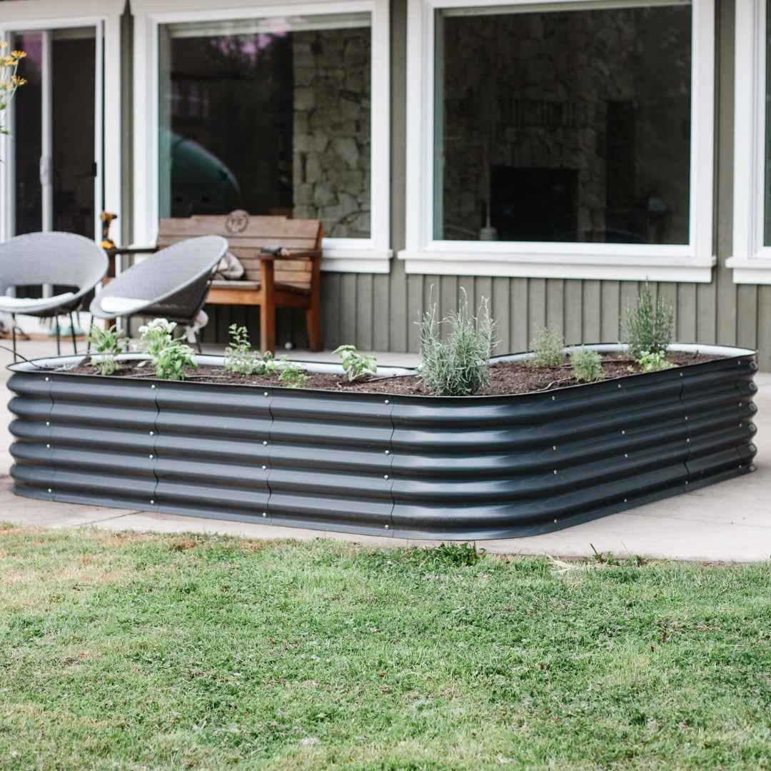 17" Tall L-Shape Garden Bed Kit
