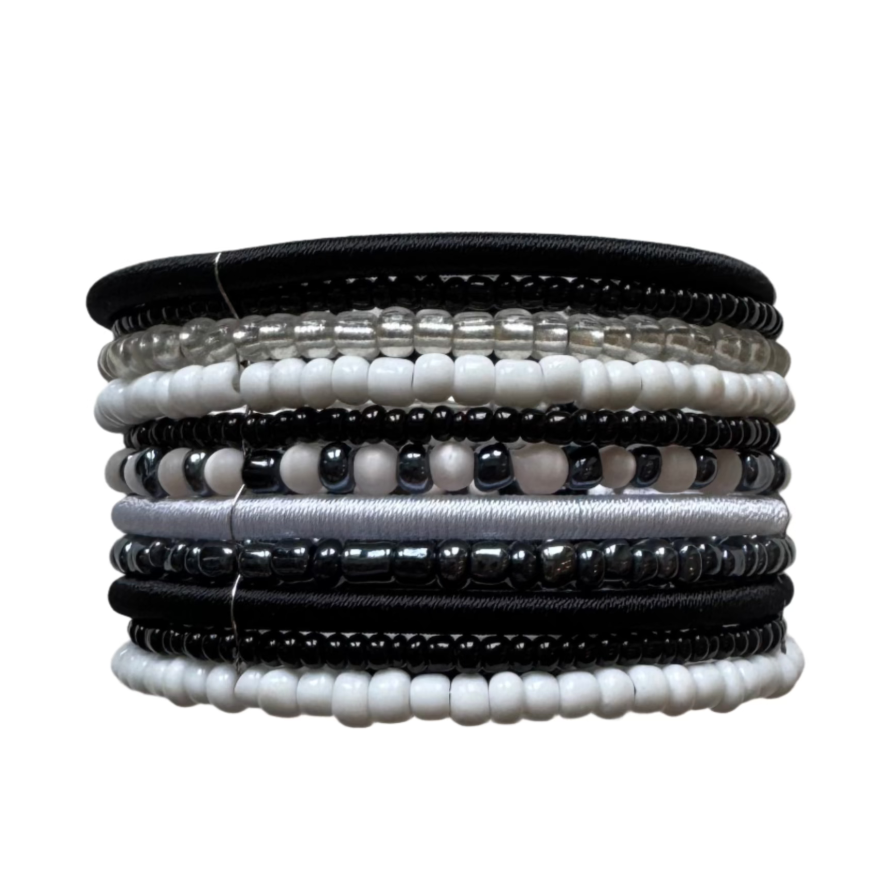 Mixed Beaded Cuff Bracelet - Unique Artisan Design Jewelry - Shopthatapp.ca