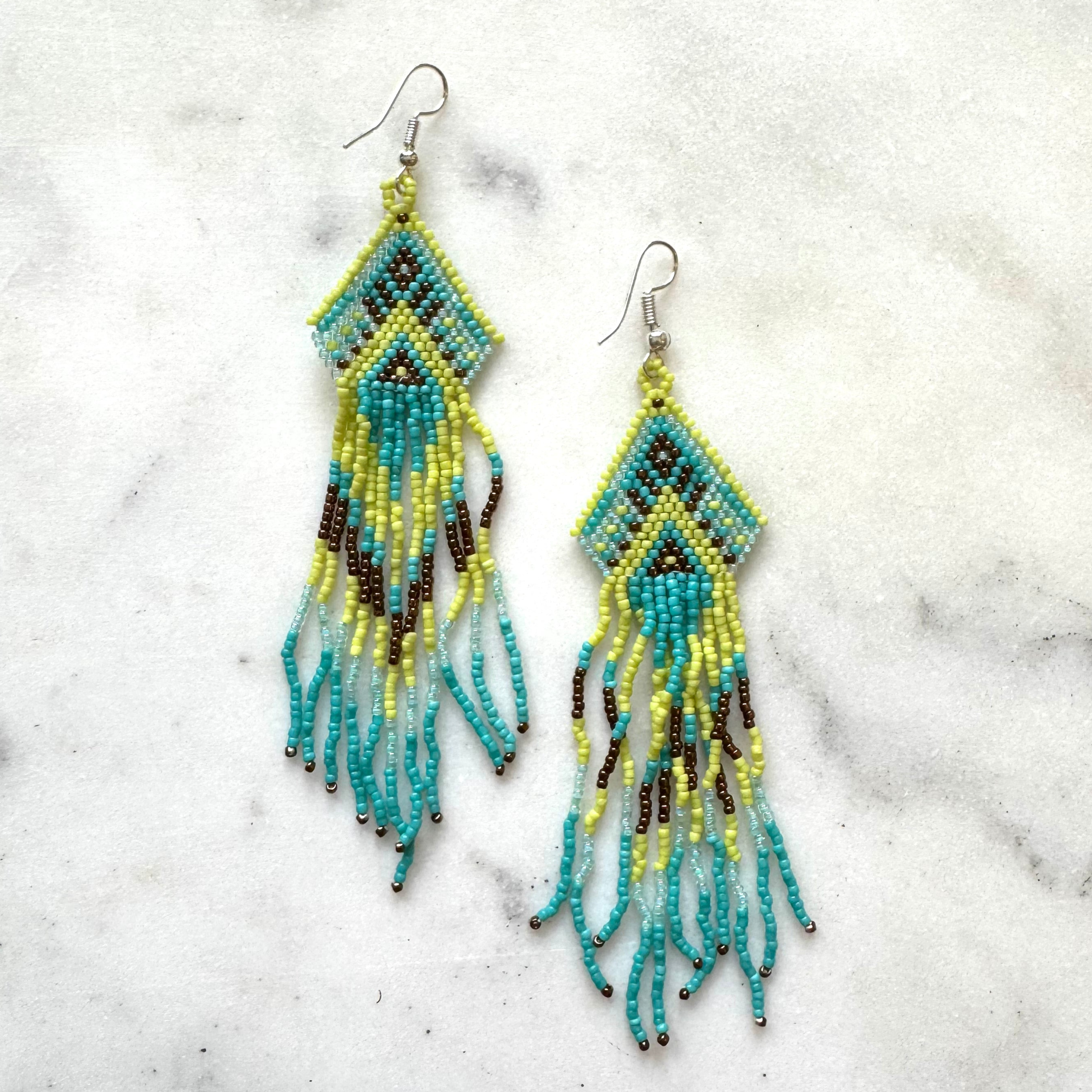 Beaded Aztec Earrings for a Unique Bohemian Look - Shopthatapp.ca