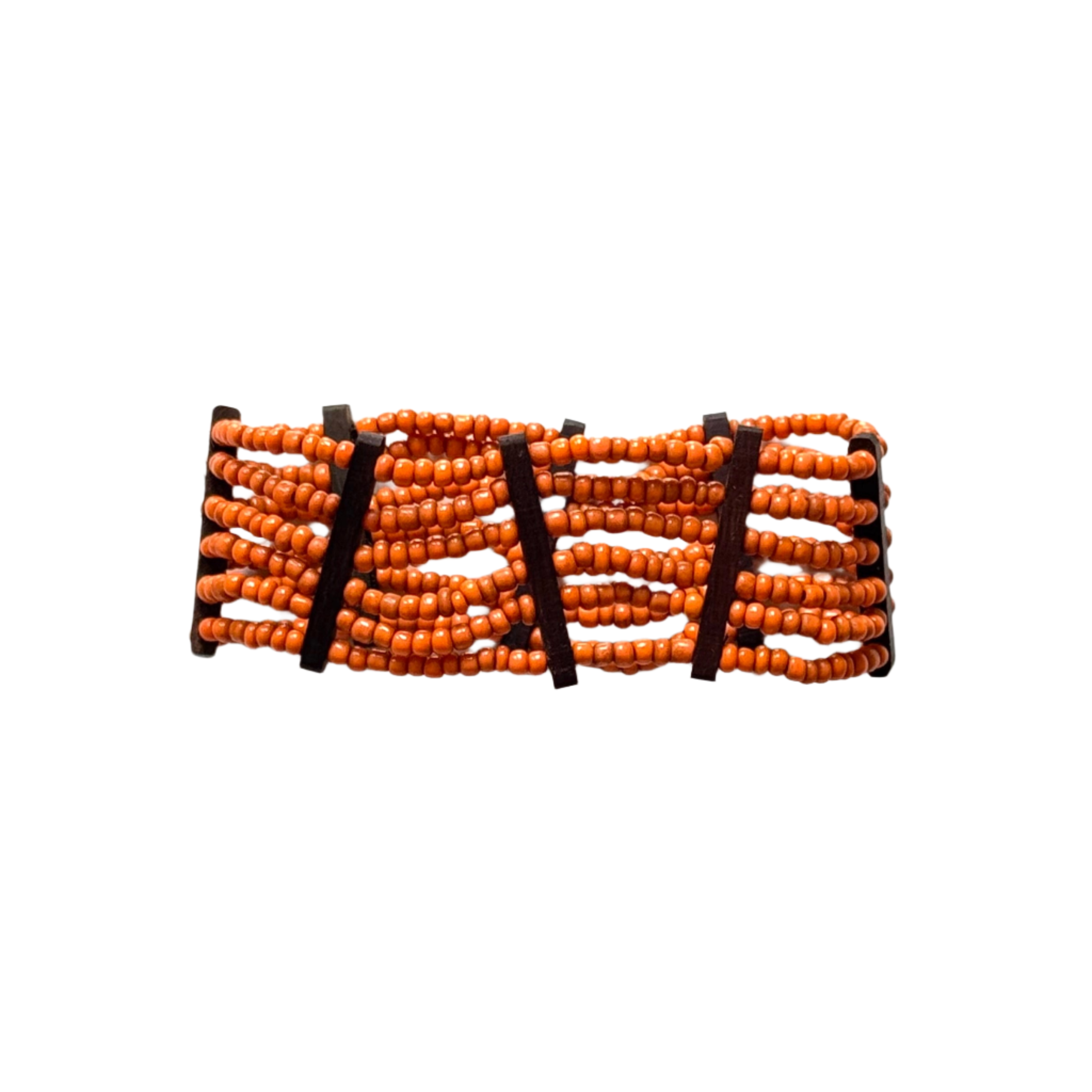 Elasticated Bead Bracelet with Wood Detail - Shopthatapp.ca