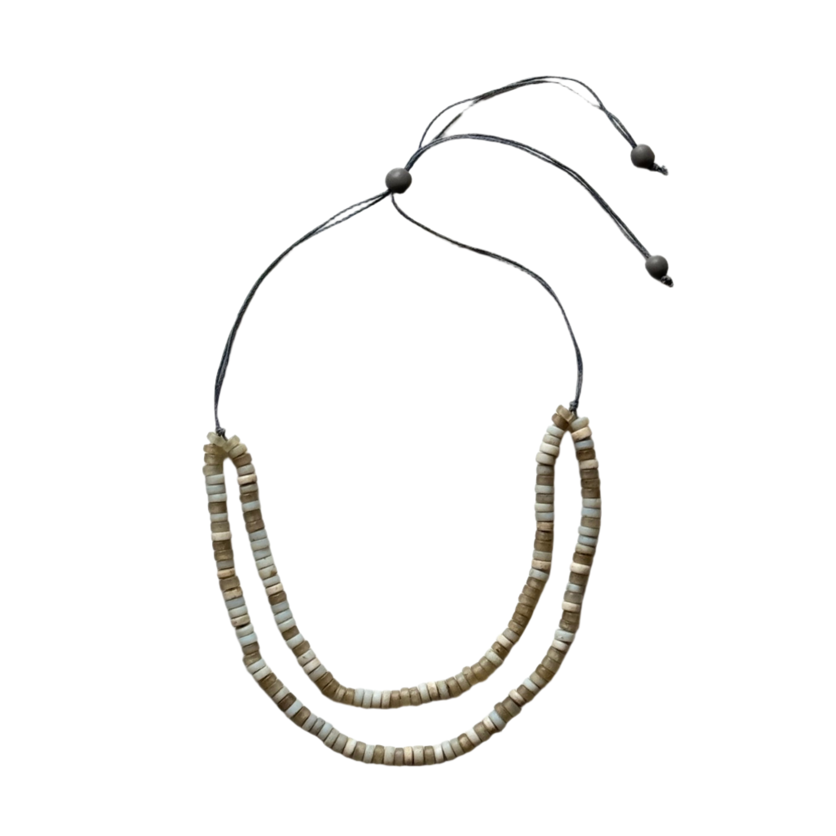 Double Strand Glass Bead Necklace - Shopthatapp.ca