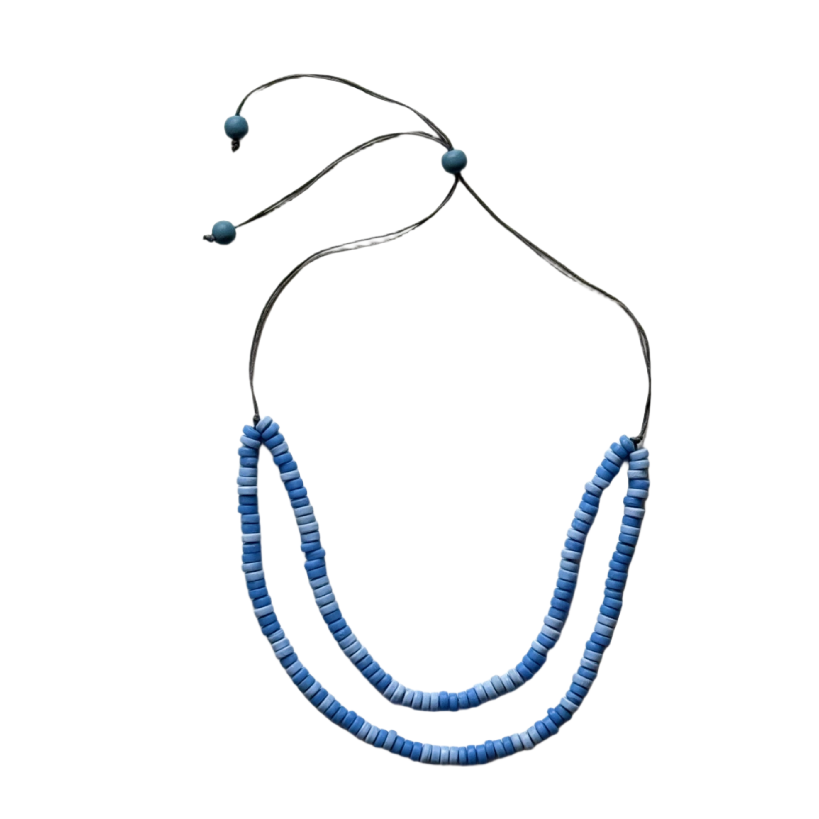 Double Strand Glass Bead Necklace - Shopthatapp.ca
