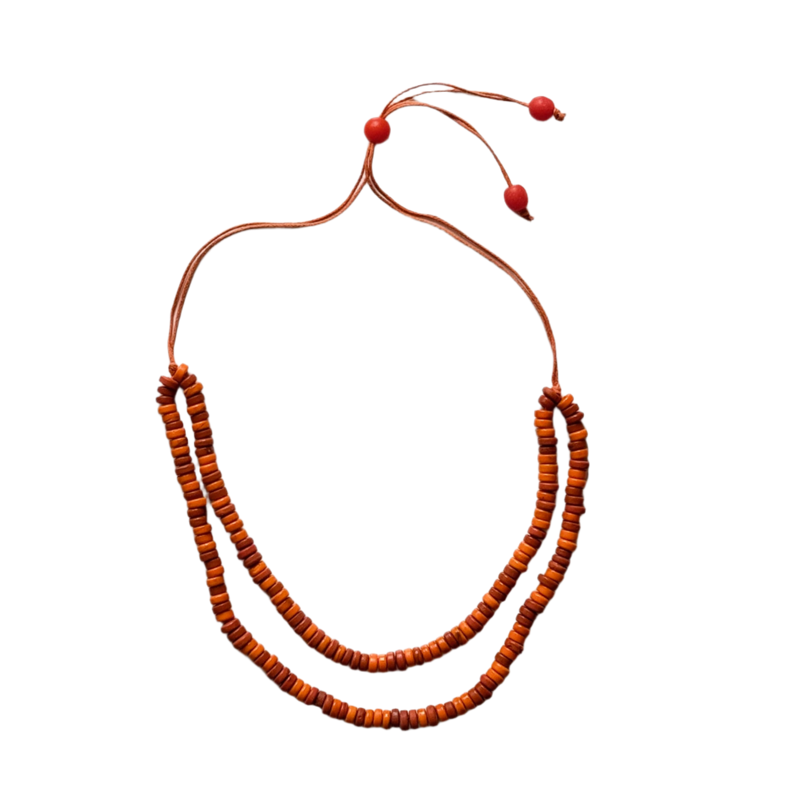 Double Strand Glass Bead Necklace - Shopthatapp.ca