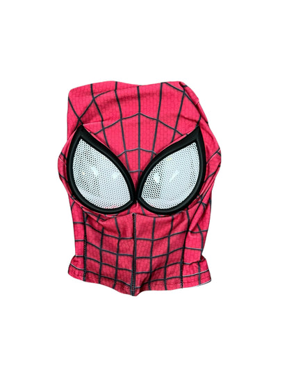 MRJCOS Spider-Man full bodysuit cosplay costume featuring a detailed red and blue Zentai design for Halloween or costume events.