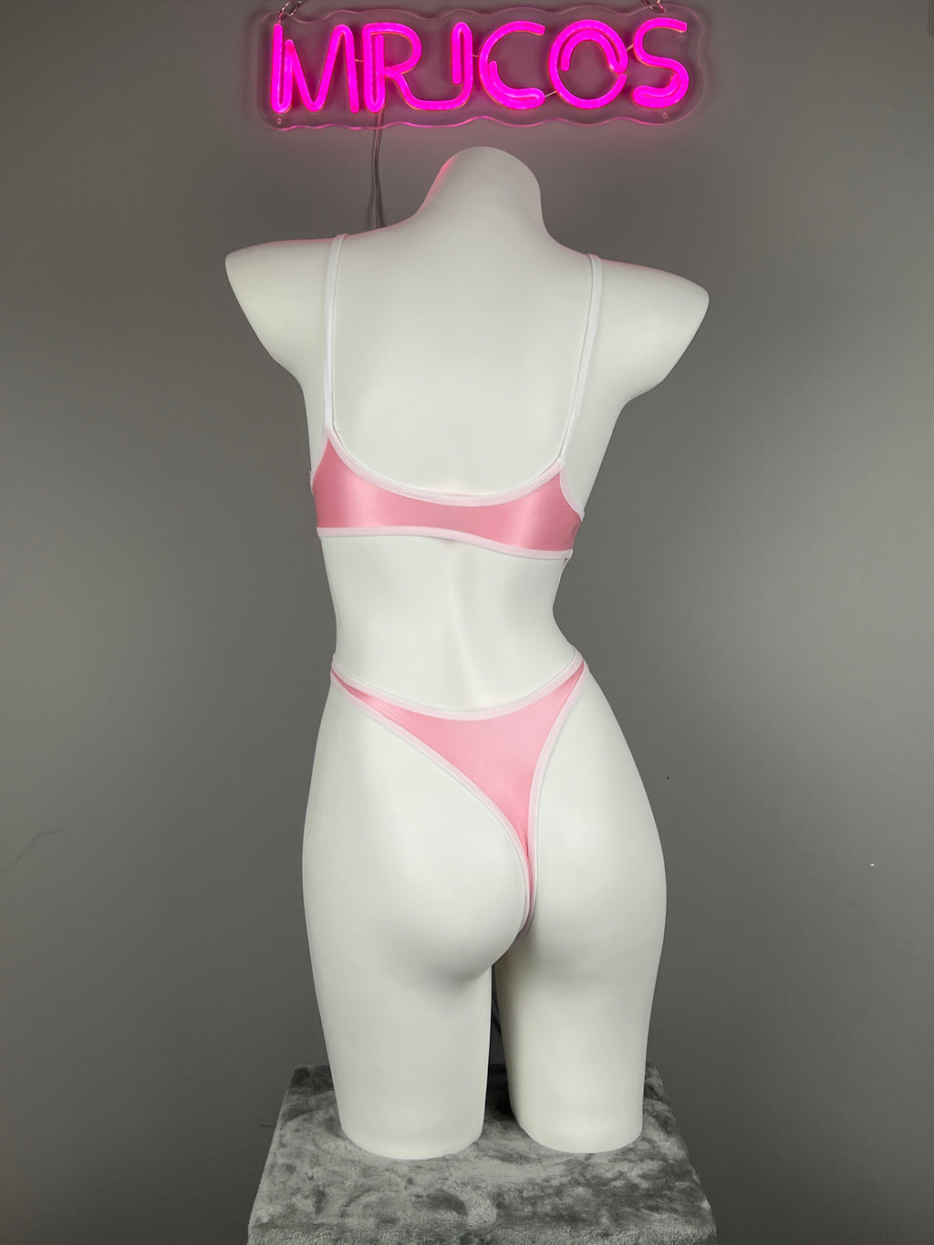 Women's High-Cut One-Piece Satin Spandex BodySuit Swimsuit with Side Cutouts - Shopthatapp.ca