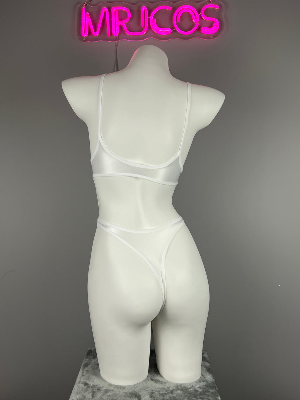 Women's High-Cut One-Piece Satin Spandex BodySuit Swimsuit with Side Cutouts - Shopthatapp.ca