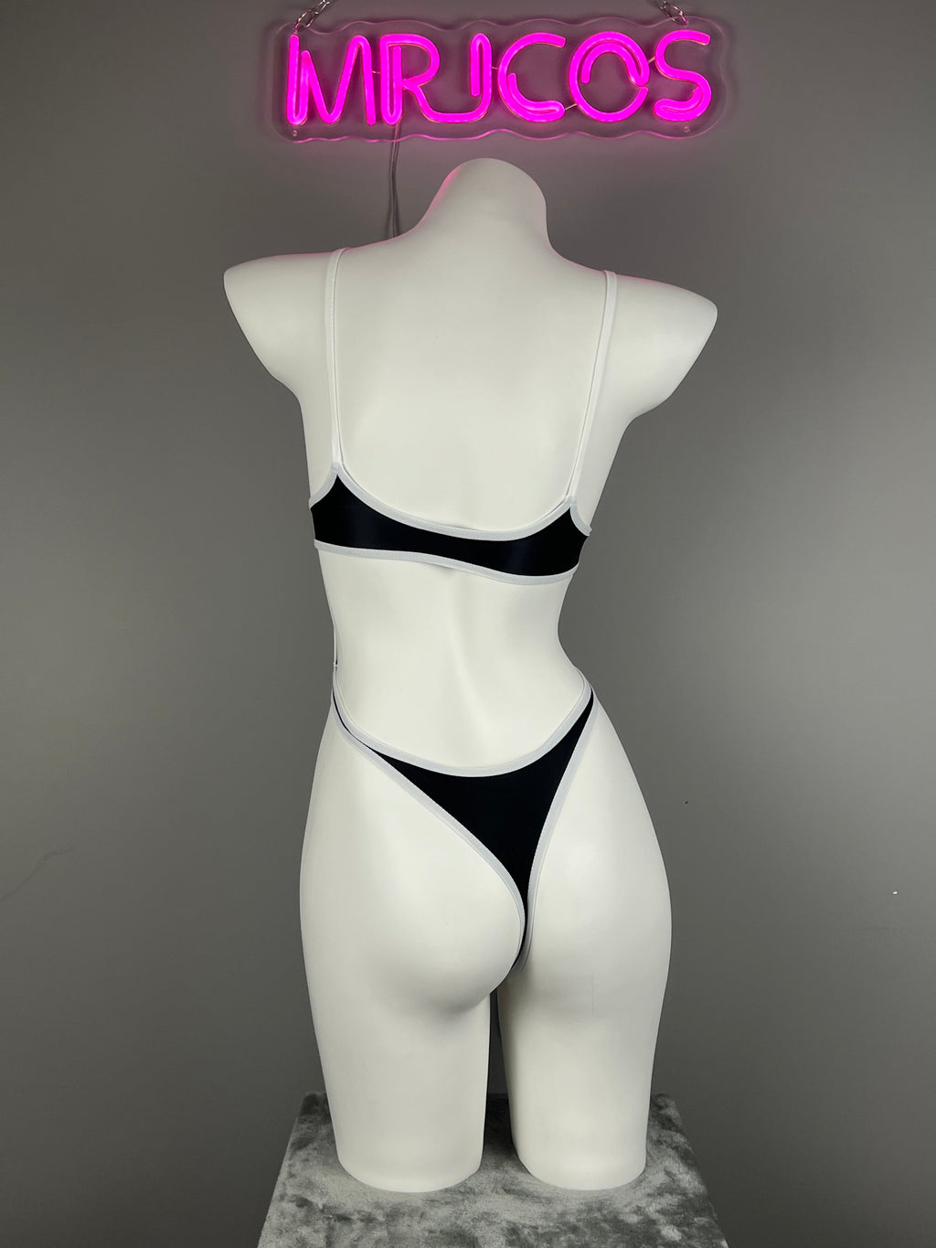 Women's High-Cut One-Piece Satin Spandex BodySuit Swimsuit with Side Cutouts - Shopthatapp.ca