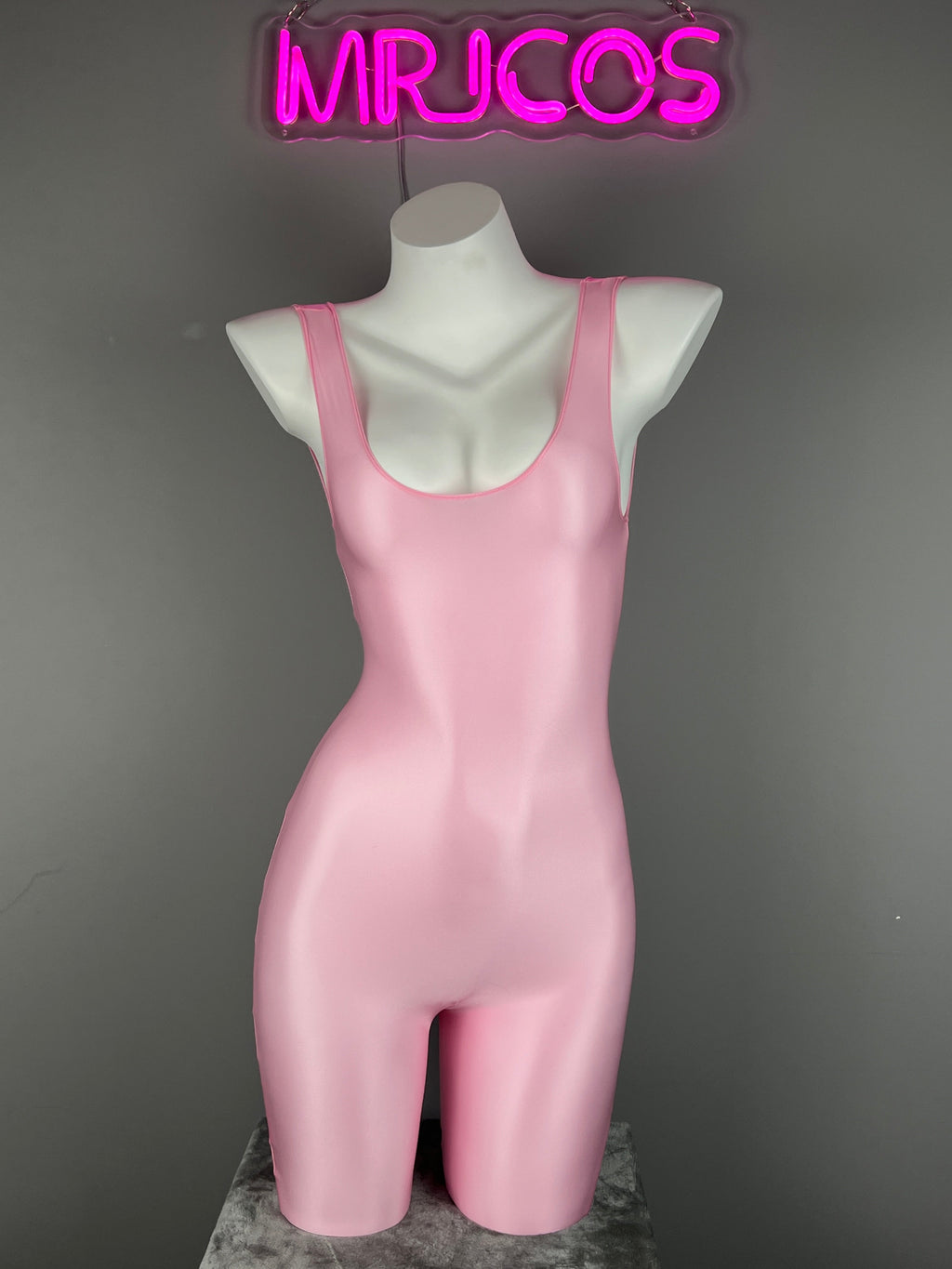 Sleeveless Sheer Spandex Bodysuit Glossy Silky Spandex Yoga Suit Lingerie - Shopthatapp.ca