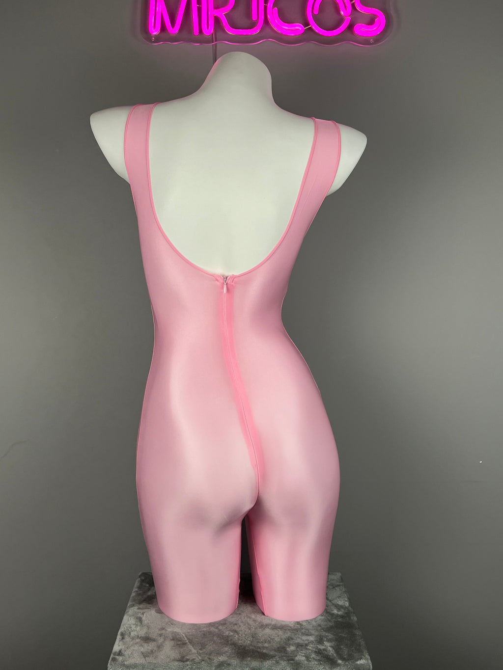 Sleeveless Sheer Spandex Bodysuit Glossy Silky Spandex Yoga Suit Lingerie - Shopthatapp.ca