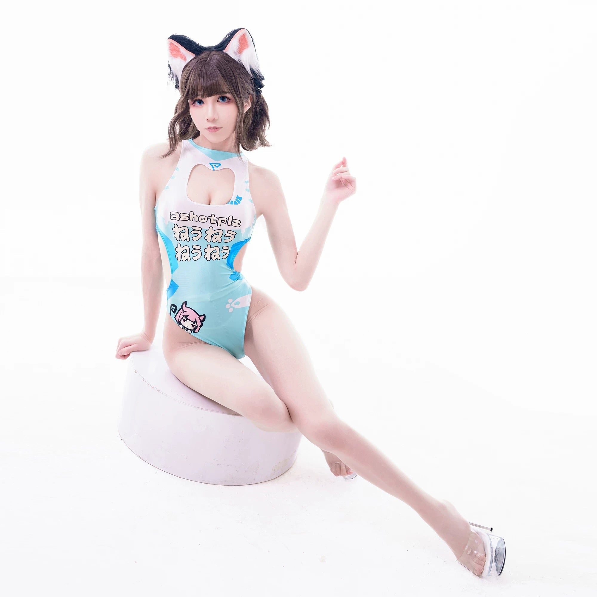 Japanese Anime Spandex Swimwear Racing Suit Wet Suit Race Queen Costume - Shopthatapp.ca