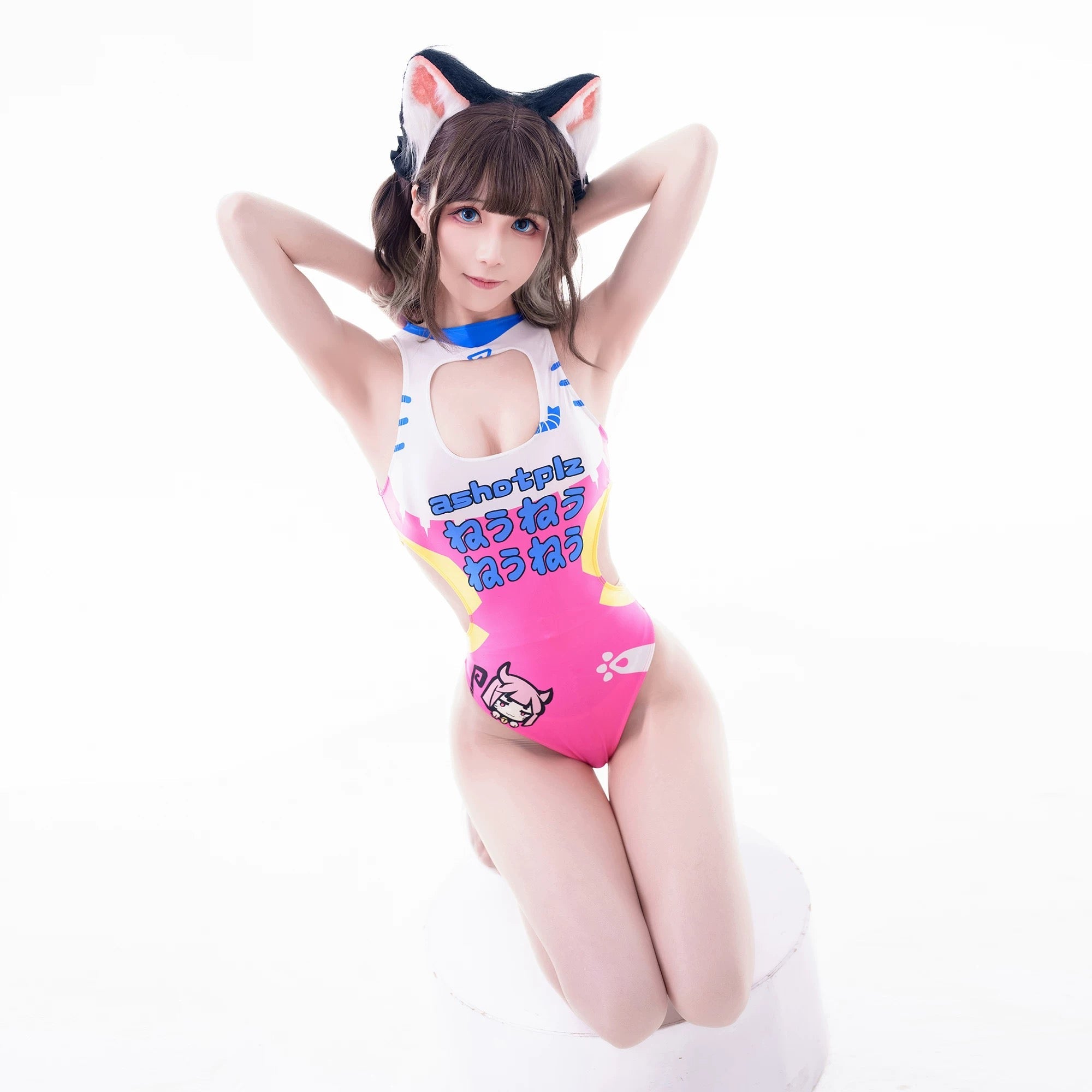 Japanese Anime Spandex Swimwear Racing Suit Wet Suit Race Queen Costume - Shopthatapp.ca