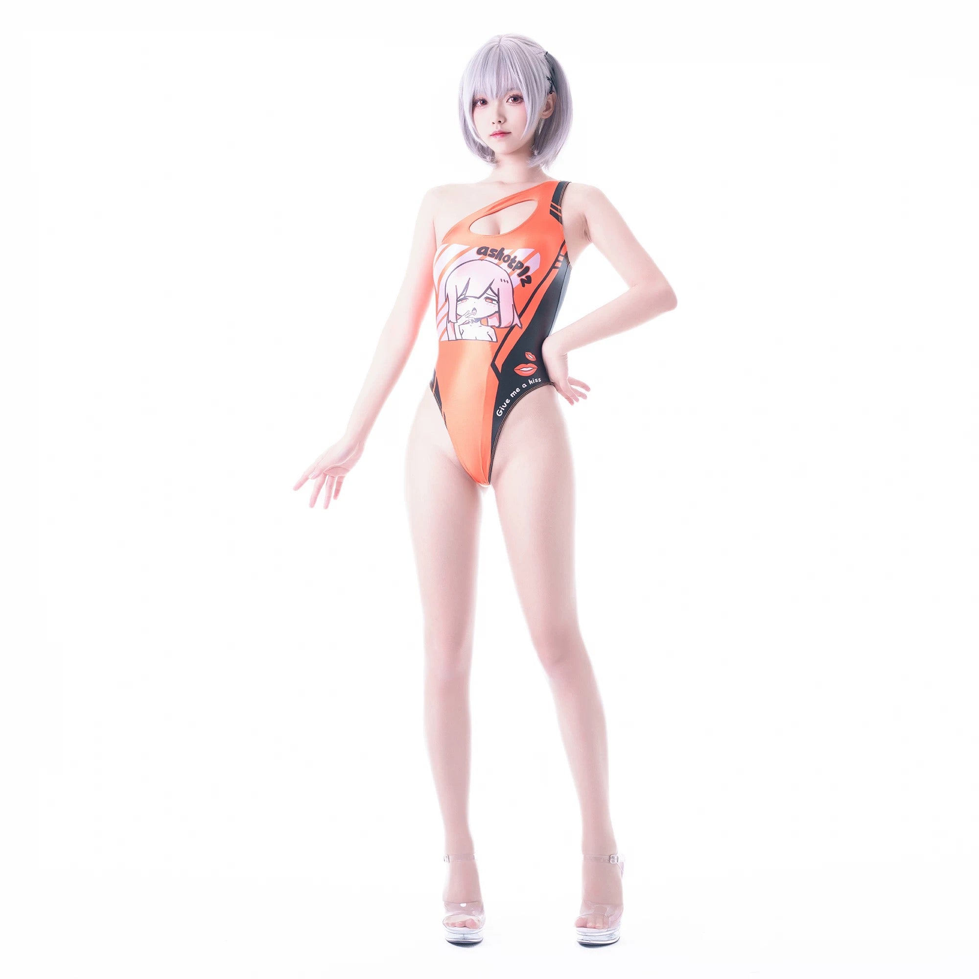 Japanese Anime Spandex Swimwear Racing Suit Wet Suit Race Queen Costume - Shopthatapp.ca
