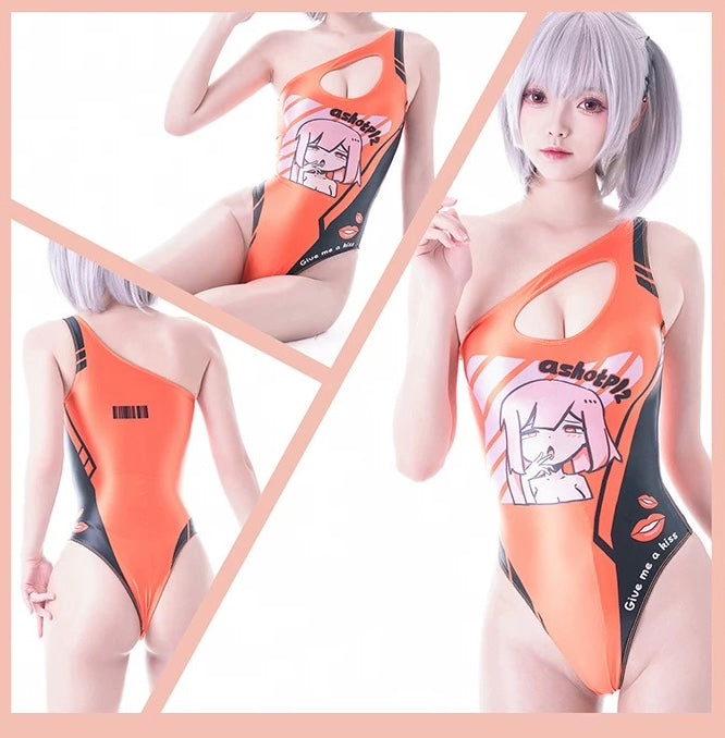 Japanese Anime Spandex Swimwear Racing Suit Wet Suit Race Queen Costume - Shopthatapp.ca