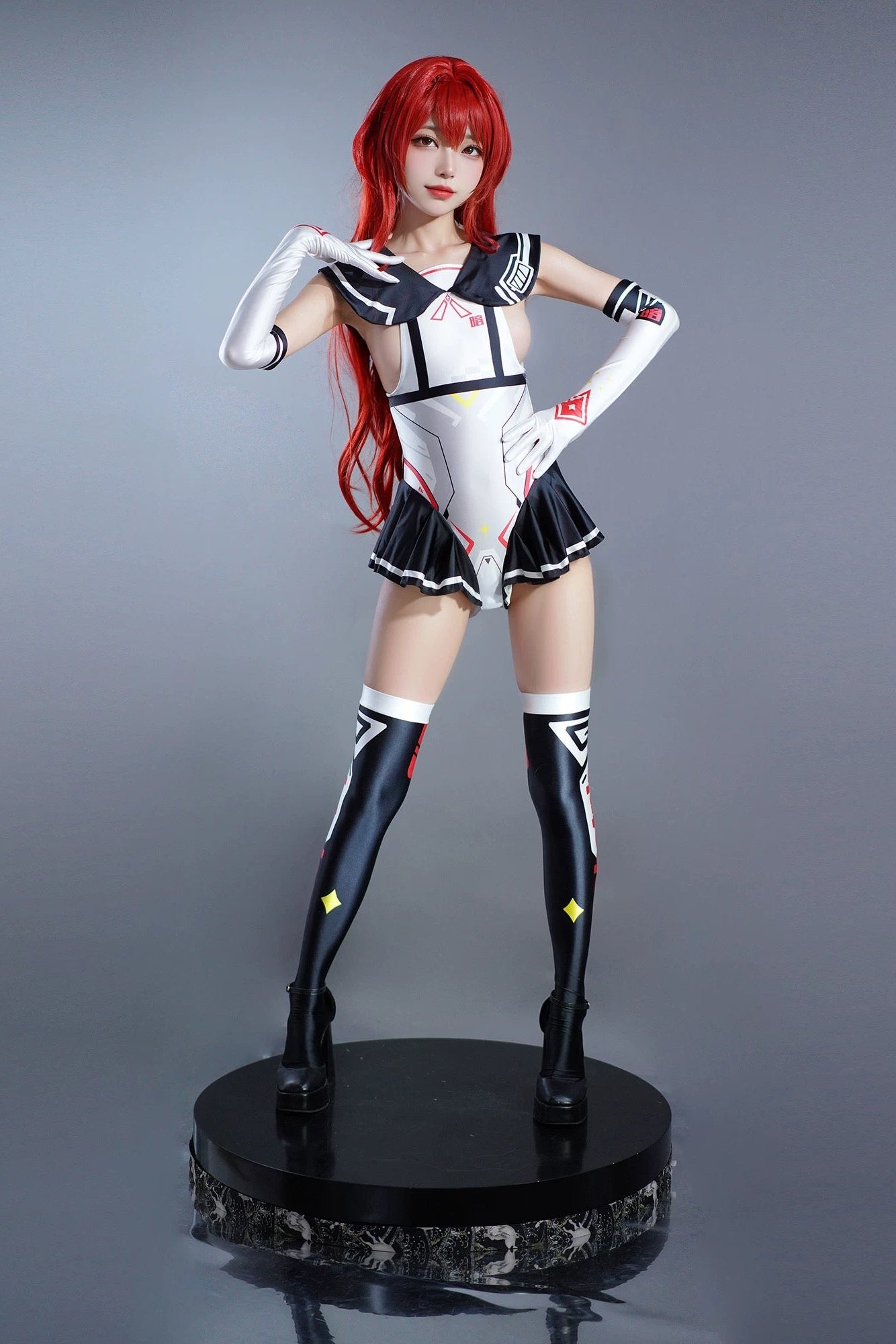 Japanese Anime Girl Spandex Swimwear Racing Suit Wet Suit Race Queen Costume - Shopthatapp.ca