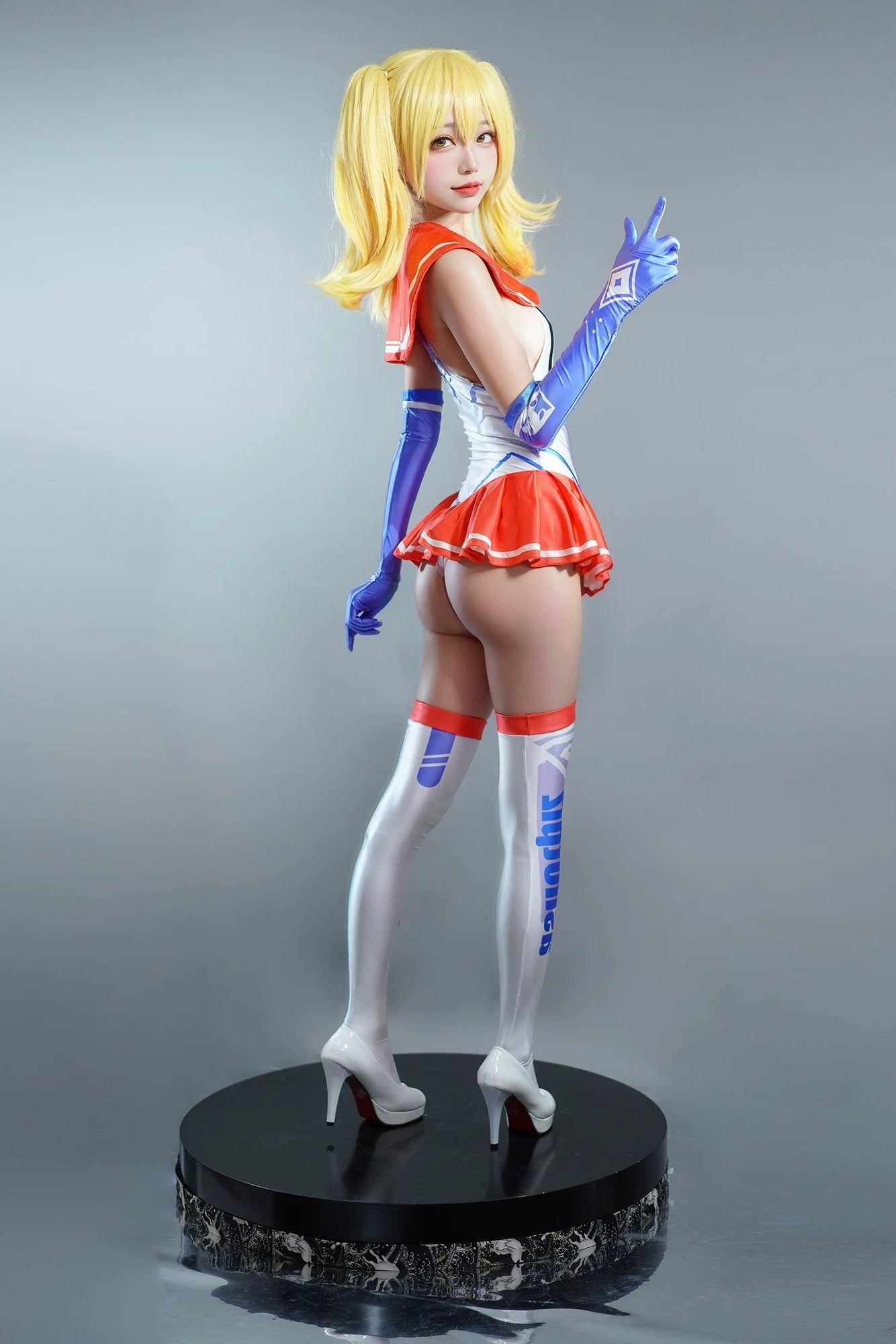 Japanese Anime Girl Spandex Swimwear Racing Suit Wet Suit Race Queen Costume - Shopthatapp.ca
