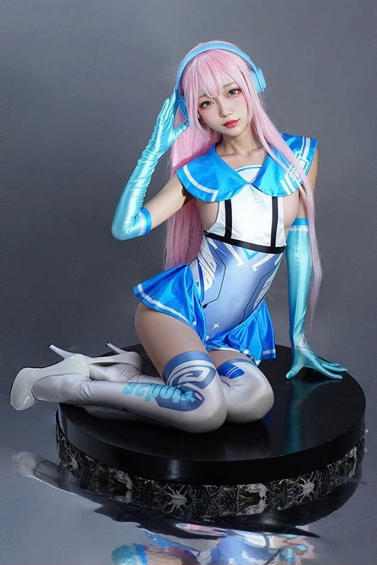 Japanese Anime Girl Spandex Swimwear Racing Suit Wet Suit Race Queen Costume - Shopthatapp.ca
