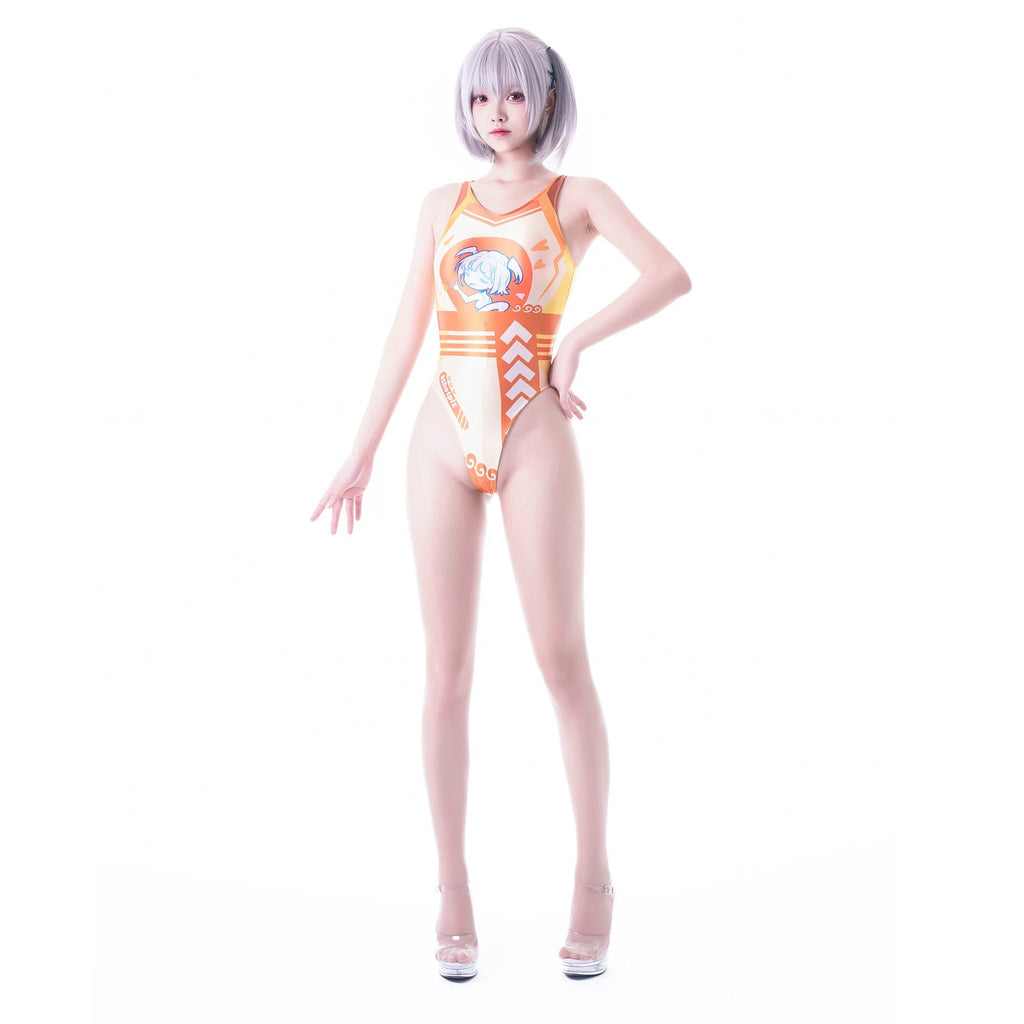 Japanese Anime Spandex Swimwear Racing Suit Wet Suit Race Queen Costume - Shopthatapp.ca