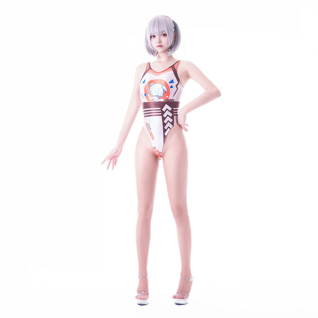 Japanese Anime Spandex Swimwear Racing Suit Wet Suit Race Queen Costume - Shopthatapp.ca