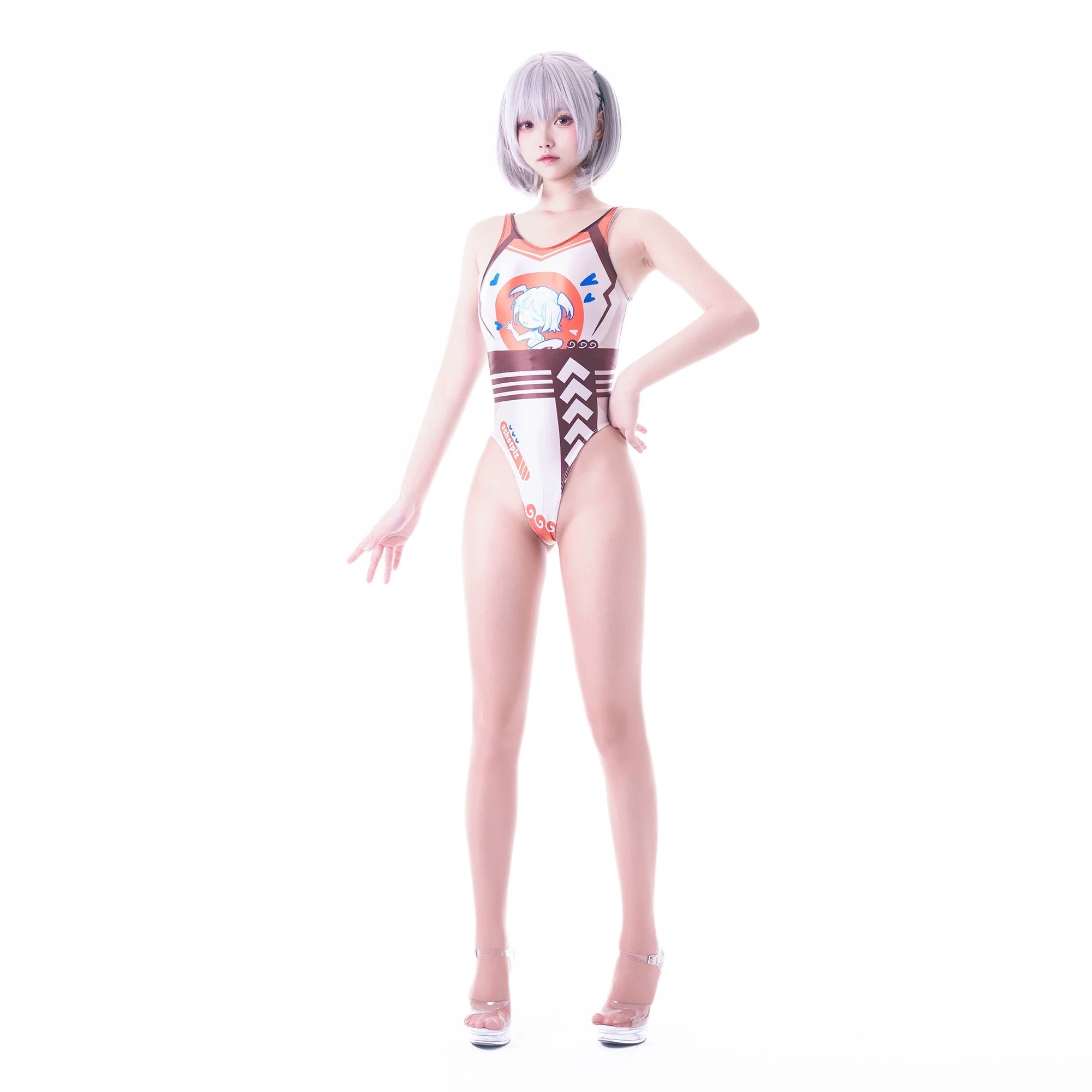Japanese Anime Spandex Swimwear Racing Suit Wet Suit Race Queen Costume - Shopthatapp.ca