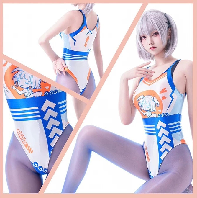 Japanese Anime Spandex Swimwear Racing Suit Wet Suit Race Queen Costume - Shopthatapp.ca