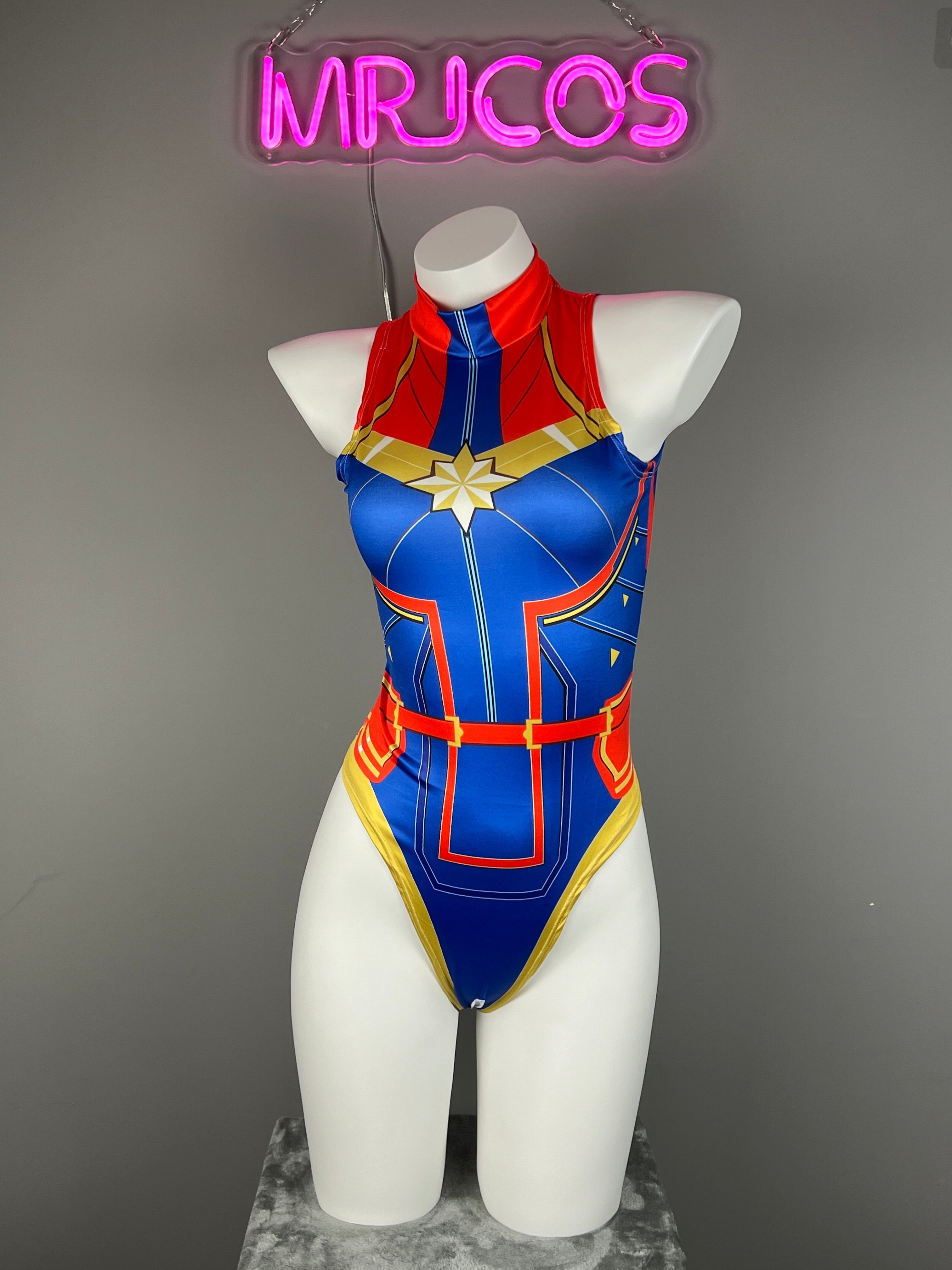 Super Hero Crotchless Cosplay BodySuit Lingerie Costume - Shopthatapp.ca