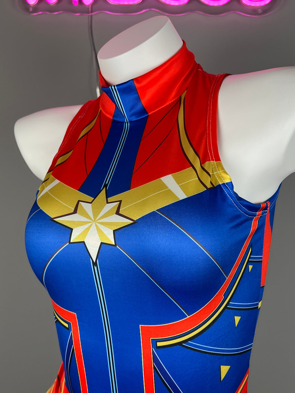 Super Hero Crotchless Cosplay BodySuit Lingerie Costume - Shopthatapp.ca