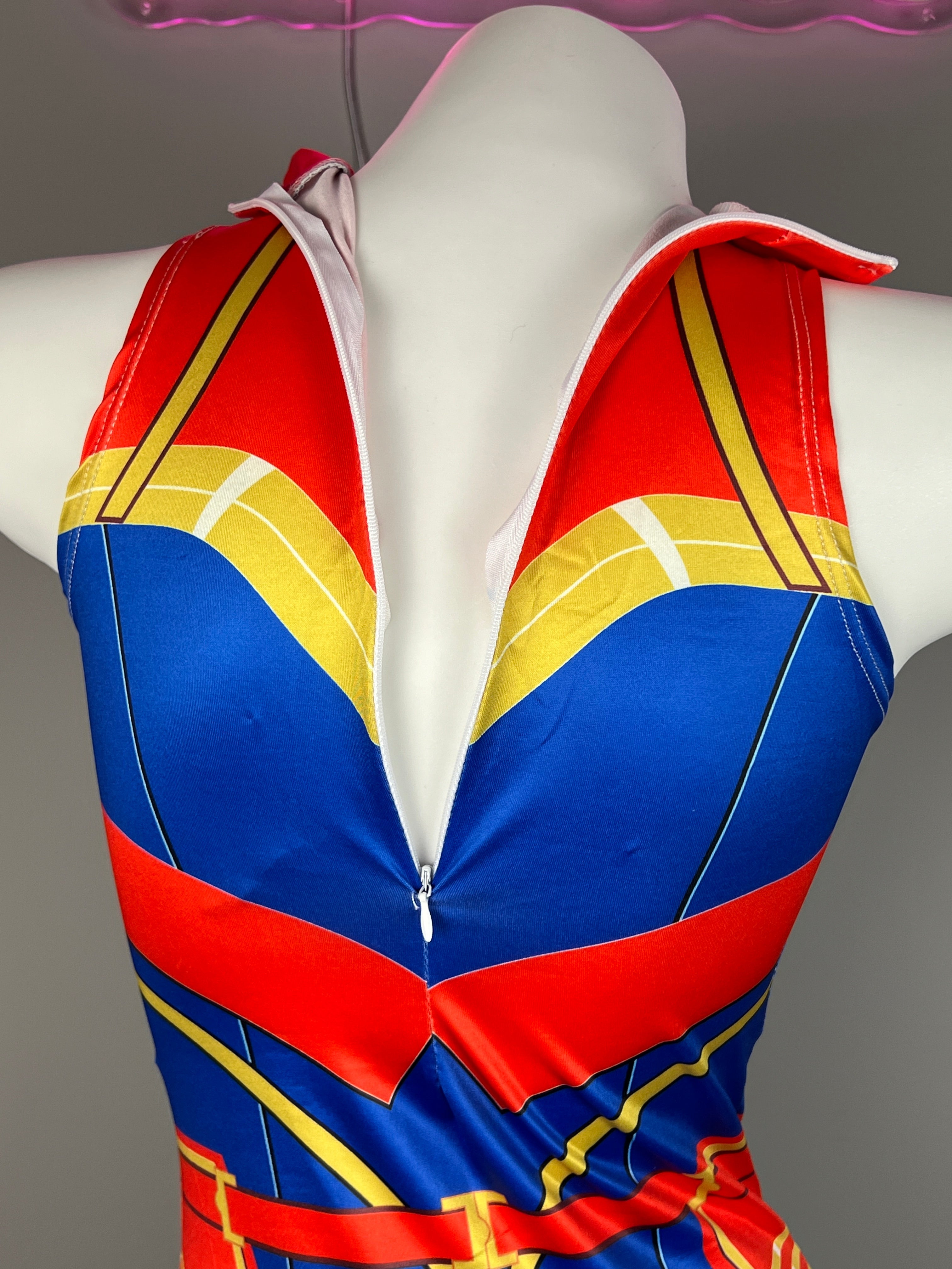 Super Hero Crotchless Cosplay BodySuit Lingerie Costume - Shopthatapp.ca