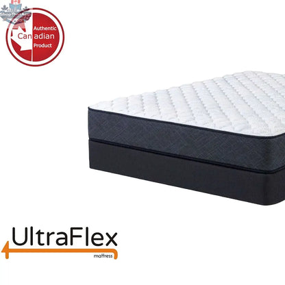 UltraFlex® RADIANCE orthopedic mattress with high-density foam, cooling gel, and multiple spinal support zones in a natural finish.