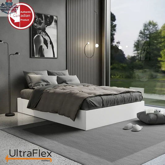 UltraFlex® RADIANCE orthopedic gel mattress with cooling gel, high-density foam, spinal support zones, and waterproof protector.