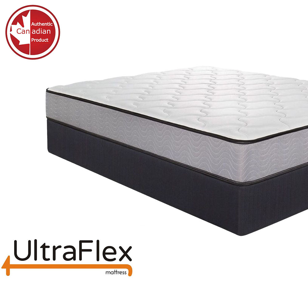 UltraFlex® PARADISE - Natural Heavy Duty Foam Blend, Low Motion Transfer, Comfort+ Quilting, Orthopedic Cool Gel, and Spinal Posture Support Eco-Friendly Mattress (Made in Canada) - Shopthatapp.ca