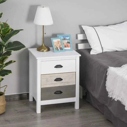 Avery Accent Table Storage Cabinet/Nightstand with 3 Drawers