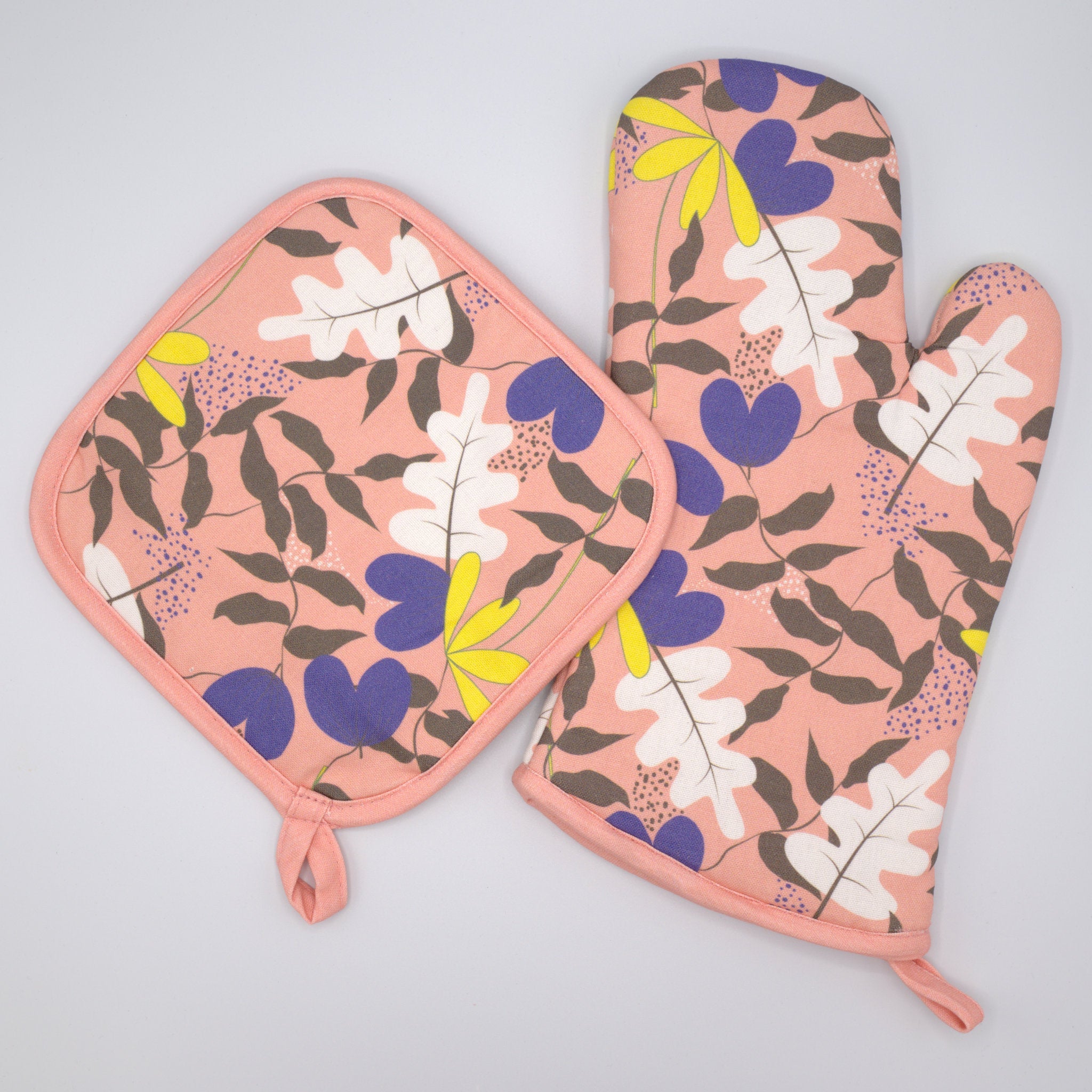 Just Leaves-Oven Mitt and Pot Holder - Shopthatapp.ca