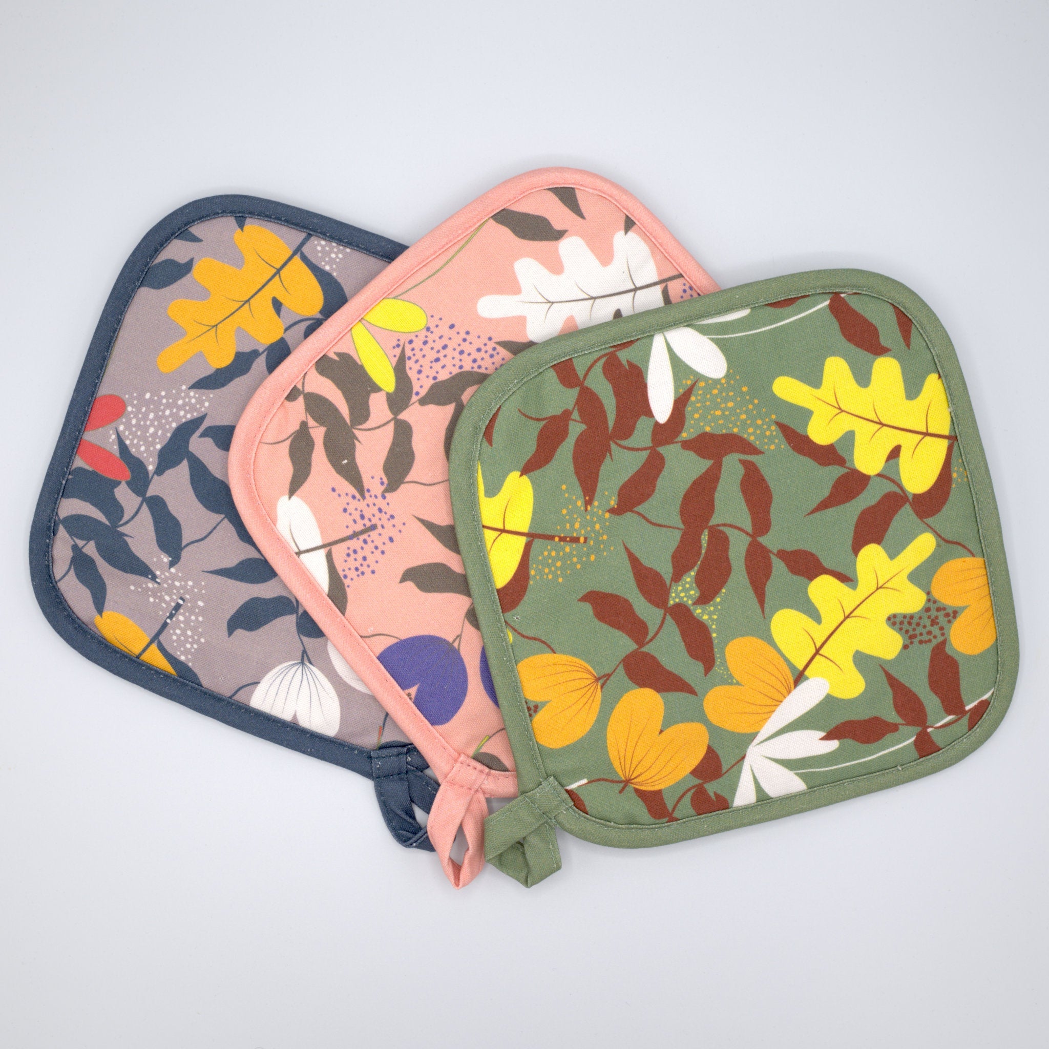 Just Leaves-Oven Mitt and Pot Holder - Shopthatapp.ca