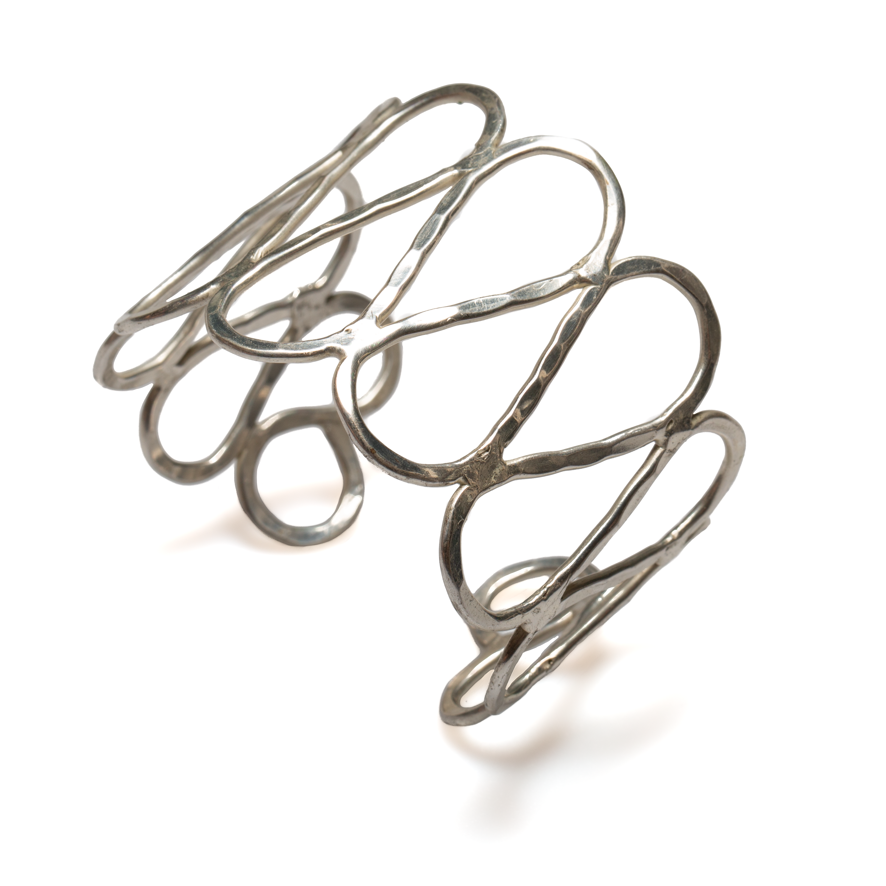 Open Loop Metal Cuff - Silver Colour - Shopthatapp.ca