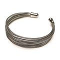 Multi Strand Wire Cuff Bracelet in Silver Colour - Shopthatapp.ca