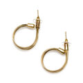 Wire Loop Metal Earrings Gold Colour - Stylish and Elegant Statement Jewelry - Shopthatapp.ca