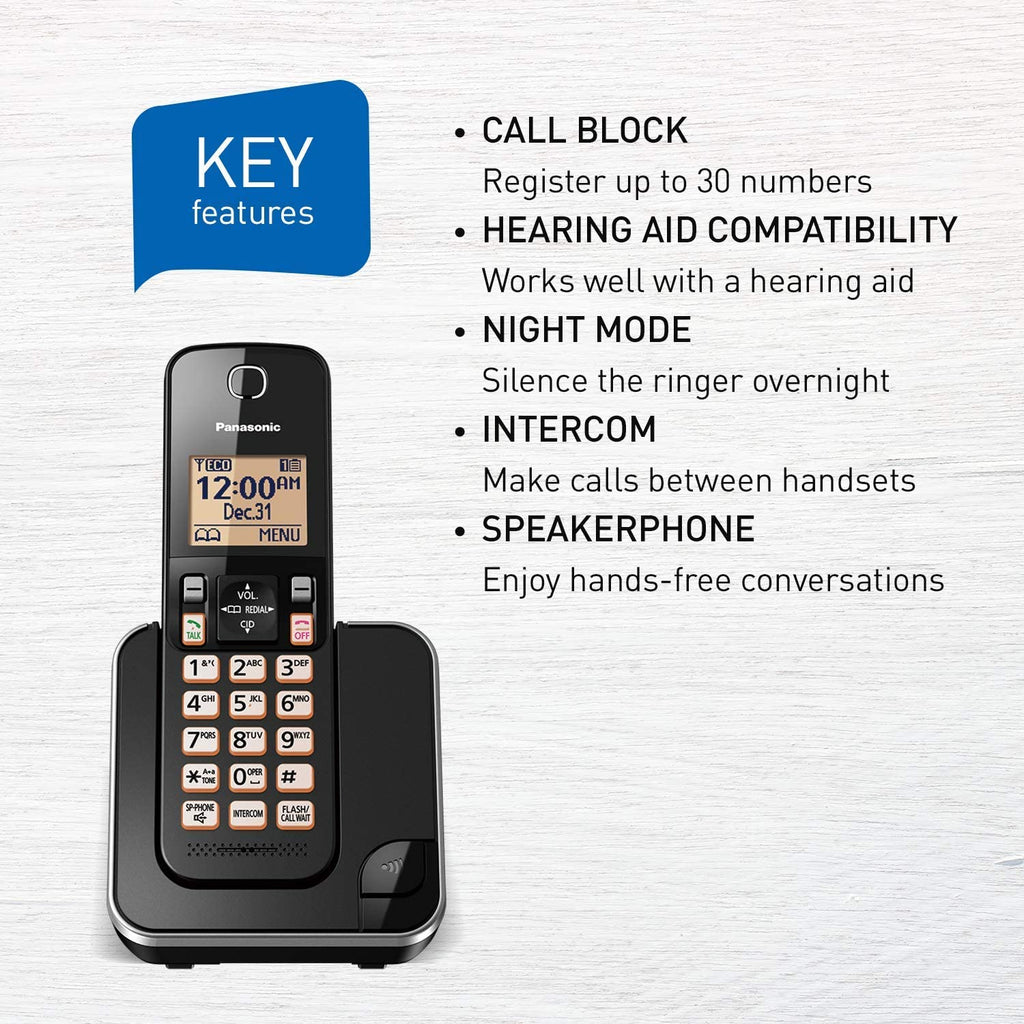 PANASONIC 1-Handset Cordless Phone - Refurbished with Home Essentials warranty -  KXTGC380C - Shopthatapp.ca