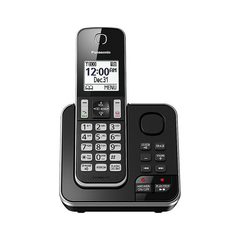 PANASONIC 1-Handset Phone with Answering Machine - Refurbished with Home Essentials warranty - KX-TGD390C - Shopthatapp.ca