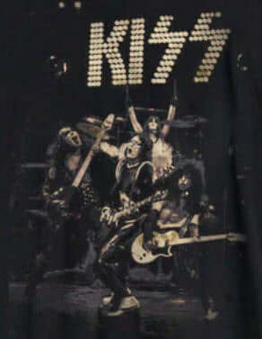 KISS Discharge Black T-Shirt - Www.Shopthatapp.ca